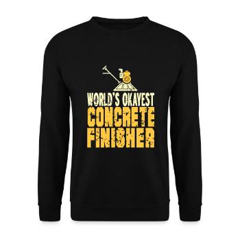 Concrete construction design for construction workers and construction site - Unisex Sweatshirt - black - Front - Alina (178cm) & Michal (187cm)