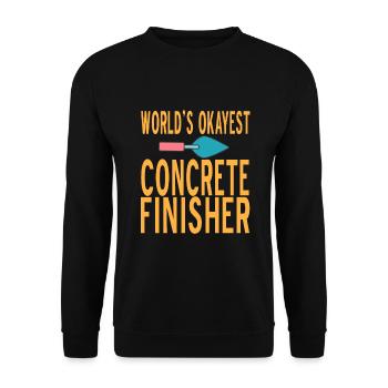 Concrete construction design for construction workers and construction site - Unisex Sweatshirt - black - Front - Alina (178cm) & Michal (187cm)