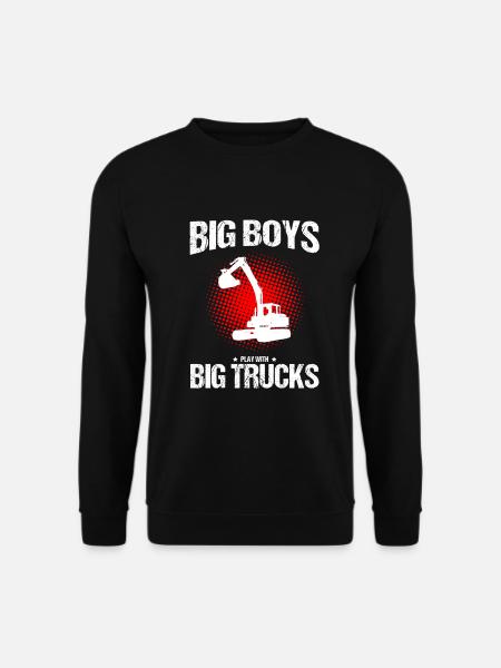 Bagger Design für Baggerfahrer - Unisex Pullover - Schwarz