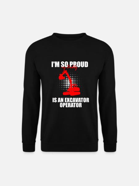 Bagger Design für Baggerfahrer - Unisex Pullover - Schwarz