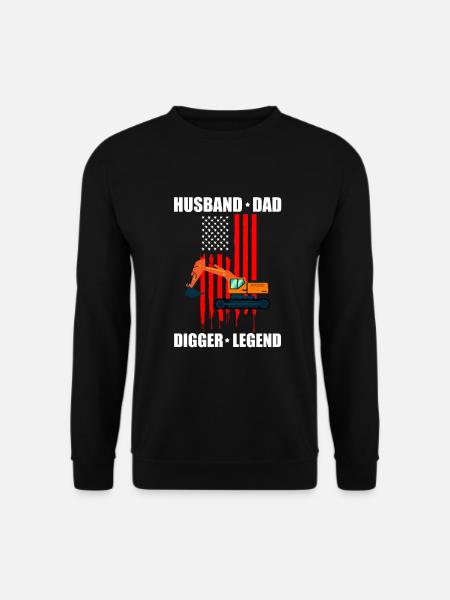 Bagger Design für Baggerfahrer - Unisex Pullover - Schwarz