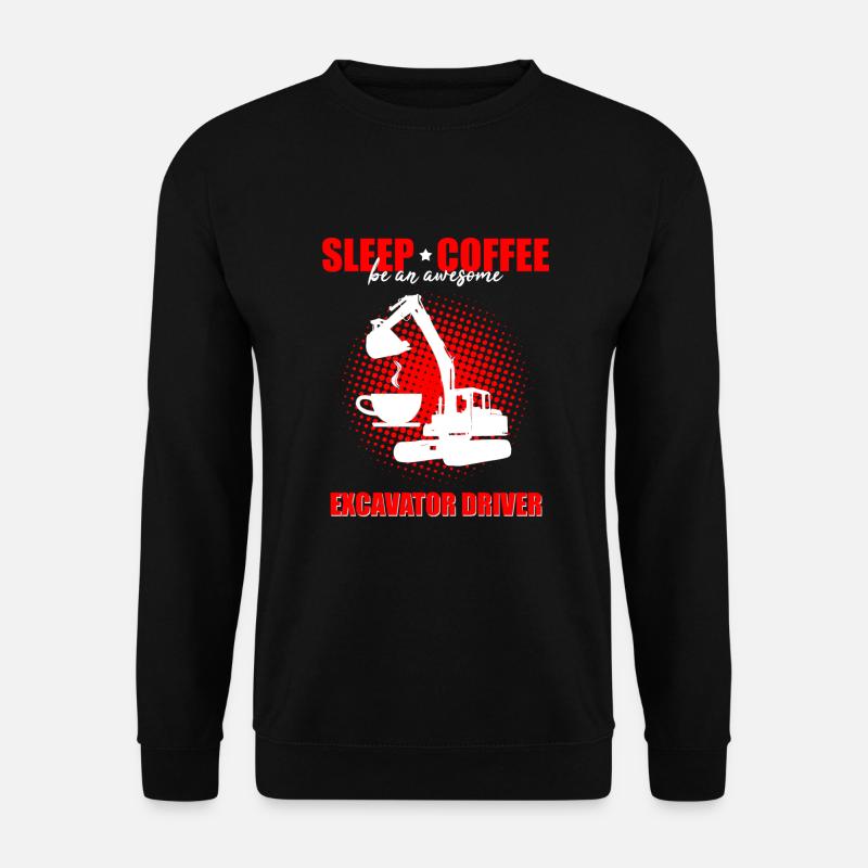 Baggerführer für Bagger und Sandbagger - Unisex Pullover - Schwarz