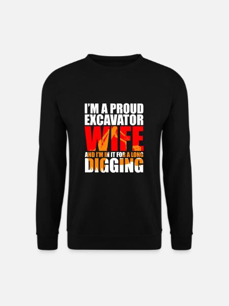 Bagger Design für Baggerfahrer - Unisex Pullover - Schwarz
