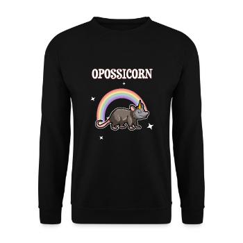 Conception d’opossum pour les amateurs d’opossum et d’opossum - Sweat-shirt Unisexe - noir - Devant - Alina (178cm) & Michal (187cm)