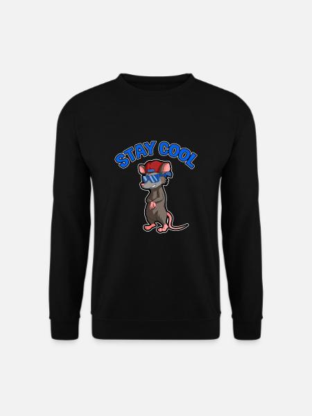 Possum design for opossum lovers and possum - Unisex Sweatshirt - black