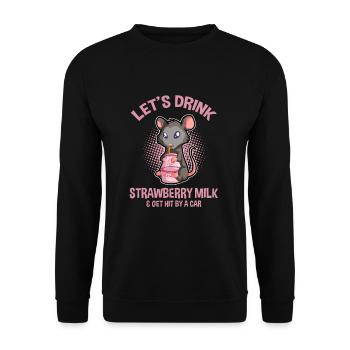 Conception d’opossum pour les amateurs d’opossum et d’opossum - Sweat-shirt Unisexe - noir - Devant - Alina (178cm) & Michal (187cm)