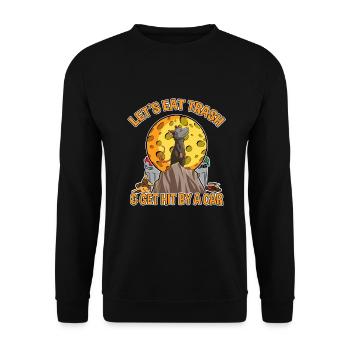 Conception d’opossum pour les amateurs d’opossum et d’opossum - Sweat-shirt Unisexe - noir - Devant - Alina (178cm) & Michal (187cm)