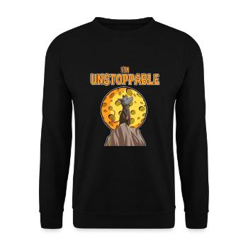 Possum design for opossum lovers and possum - Unisex Sweatshirt - black - Front - Alina (178cm) & Michal (187cm)
