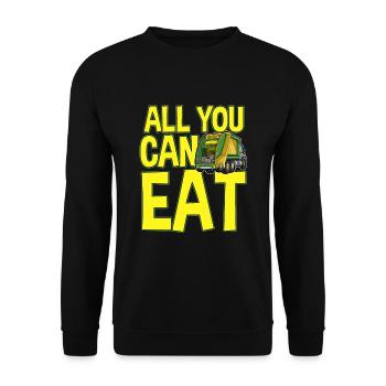Opossum saying for animal lovers and possum - Unisex Sweatshirt - black - Front - Alina (178cm) & Michal (187cm)