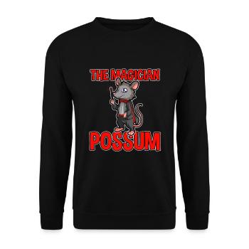 Opossum saying for animal lovers and possum - Unisex Sweatshirt - black - Front - Alina (178cm) & Michal (187cm)