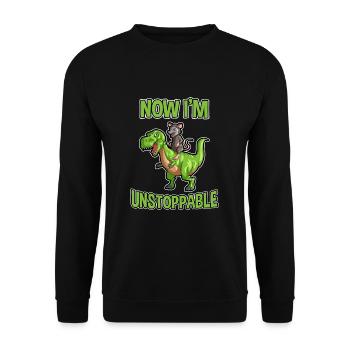 Opossum saying for animal lovers and possum - Unisex Sweatshirt - black - Front - Alina (178cm) & Michal (187cm)