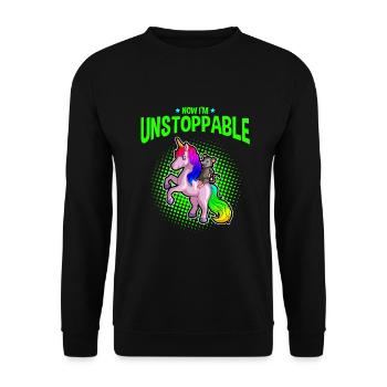 Opossum saying for animal lovers and possum - Unisex Sweatshirt - black - Front - Alina (178cm) & Michal (187cm)