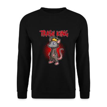 Opossum saying for animal lovers and possum - Unisex Sweatshirt - black - Front - Alina (178cm) & Michal (187cm)