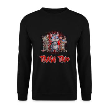 Opossum saying for animal lovers and possum - Unisex Sweatshirt - black - Front - Alina (178cm) & Michal (187cm)