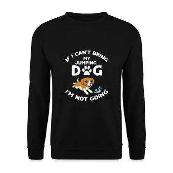 Conception de plongée à quai pour le saut de chien et le chien de quai - Sweat-shirt Unisexe - noir - Devant - Alina (178cm) & Michal (187cm)