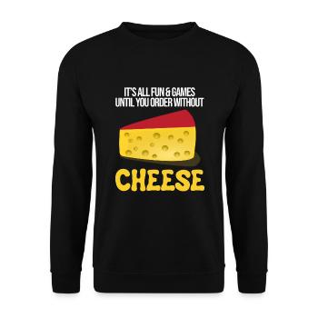 Design de charcuterie pour les fromagers - Sweat-shirt Unisexe - noir - Devant - Alina (178cm) & Michal (187cm)