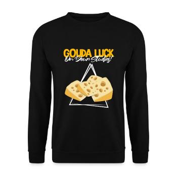 Charcuterie design for cheesemakers - Unisex Sweatshirt - black - Front - Alina (178cm) & Michal (187cm)