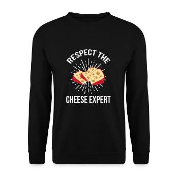 Charcuterie design for cheesemakers - Unisex Sweatshirt - black - Front - Alina (178cm) & Michal (187cm)