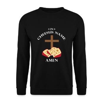 Charcuterie design for cheesemakers - Unisex Sweatshirt - black - Front - Alina (178cm) & Michal (187cm)