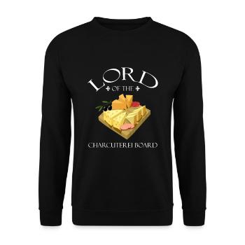 Charcuterie design for cheesemakers - Unisex Sweatshirt - black - Front - Alina (178cm) & Michal (187cm)