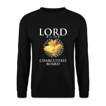 Gouda fumé design et Gouda gourmet - Sweat-shirt Unisexe - noir - Devant - Alina (178cm) & Michal (187cm)