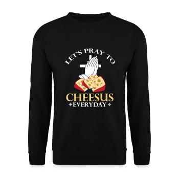 Charcuterie design for cheesemakers - Unisex Sweatshirt - black - Front - Alina (178cm) & Michal (187cm)