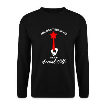 Aerial Silks für Aerial Yoga und Aerial Gymnastics - Unisex Pullover - Schwarz - Vorne - Alina (178cm) & Michal (187cm)