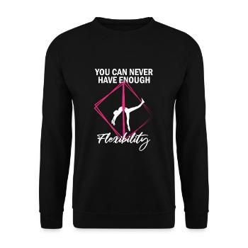 Cirque de soie aérien pour les artistes de soie aérienne - Sweat-shirt Unisexe - noir - Devant - Alina (178cm) & Michal (187cm)