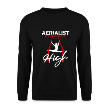 Aerial Silk Circus for Aerial Silk Performers - Unisex Sweatshirt - black - Front - Alina (178cm) & Michal (187cm)