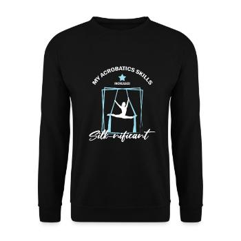 Aerial Silk Circus for Aerial Silk Performers - Unisex Sweatshirt - black - Front - Alina (178cm) & Michal (187cm)
