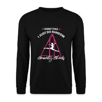 Aerial Silks für Aerial Yoga und Aerial Gymnastics - Unisex Pullover - Schwarz - Vorne - Alina (178cm) & Michal (187cm)
