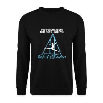 Aerial Silks for Aerial Yoga and Aerial Gymnastics - Unisex Sweatshirt - black - Front - Alina (178cm) & Michal (187cm)