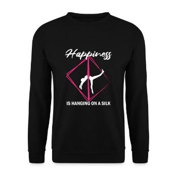 Aerial Silk Circus for Aerial Silk Performers - Unisex Sweatshirt - black - Front - Alina (178cm) & Michal (187cm)