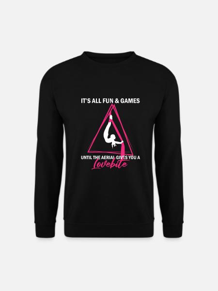 Aerial Silks für Aerial Yoga und Aerial Gymnastics - Unisex Pullover - Schwarz