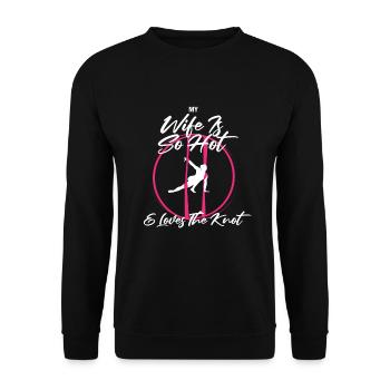 Aerial Silk Circus for Aerial Silk Performers - Unisex Sweatshirt - black - Front - Alina (178cm) & Michal (187cm)