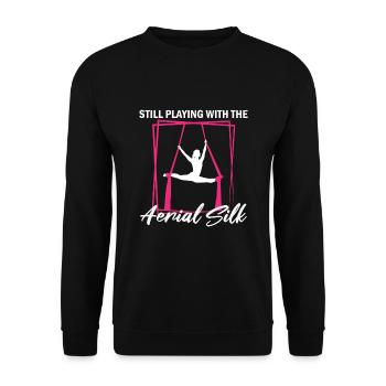 Aerial Silk Circus for Aerial Silk Performers - Unisex Sweatshirt - black - Front - Alina (178cm) & Michal (187cm)