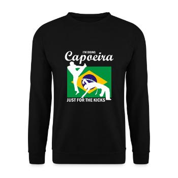Instruments de capoeira pour la danse brésilienne - Sweat-shirt Unisexe - noir - Devant - Alina (178cm) & Michal (187cm)