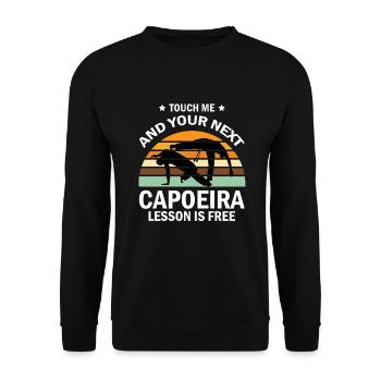 Capoeira for Mixed Martial Arts and Kickboxing - Unisex Sweatshirt - black - Front - Alina (178cm) & Michal (187cm)
