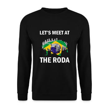 Dicton de danse afro-brésilienne pour la Capoeira - Sweat-shirt Unisexe - noir - Devant - Alina (178cm) & Michal (187cm)