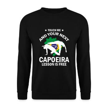 Instruments de capoeira pour la danse brésilienne - Sweat-shirt Unisexe - noir - Devant - Alina (178cm) & Michal (187cm)