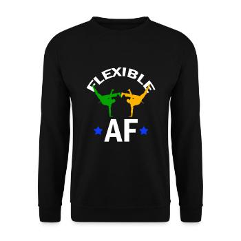 Ginga Capoeira pour les arts martiaux brésiliens - Sweat-shirt Unisexe - noir - Devant - Alina (178cm) & Michal (187cm)