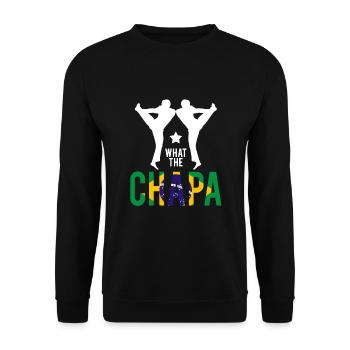 Dicton de danse afro-brésilienne pour la Capoeira - Sweat-shirt Unisexe - noir - Devant - Alina (178cm) & Michal (187cm)