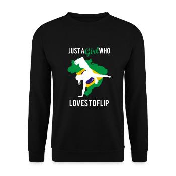 Brazilian dance for kickboxing - Unisex Sweatshirt - black - Front - Alina (178cm) & Michal (187cm)