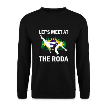 Instruments de capoeira pour la danse brésilienne - Sweat-shirt Unisexe - noir - Devant - Alina (178cm) & Michal (187cm)