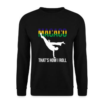 Capoeira for Mixed Martial Arts and Kickboxing - Unisex Sweatshirt - black - Front - Alina (178cm) & Michal (187cm)