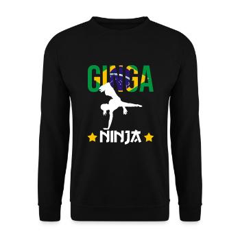 Capoeira Athletic pour la danse afro-brésilienne - Sweat-shirt Unisexe - noir - Devant - Alina (178cm) & Michal (187cm)