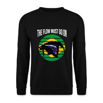 Ginga Capoeira pour les arts martiaux brésiliens - Sweat-shirt Unisexe - noir - Devant - Alina (178cm) & Michal (187cm)