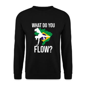 Brasilianischer Tanz für Kickboxen - Unisex Pullover - Schwarz - Vorne - Alina (178cm) & Michal (187cm)