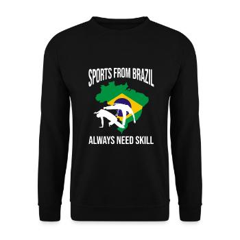 Instruments de capoeira pour la danse brésilienne - Sweat-shirt Unisexe - noir - Devant - Alina (178cm) & Michal (187cm)