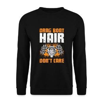 Conception de bateaux de dragster pour les plaisanciers de course - Sweat-shirt Unisexe - noir - Devant - Alina (178cm) & Michal (187cm)